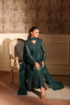 AZURE NEW BOTTLE GREEN CHIFFON PARTY WEAR