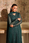 AZURE NEW BOTTLE GREEN CHIFFON PARTY WEAR