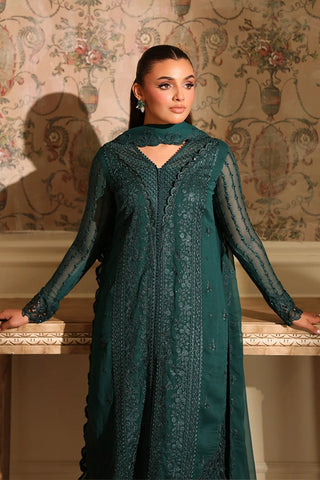 AZURE NEW BOTTLE GREEN CHIFFON PARTY WEAR
