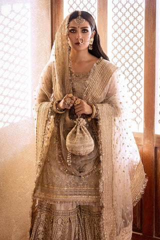 NAMEERA BY FAROOQ NEW BRIDAL T-PINK GHARARA