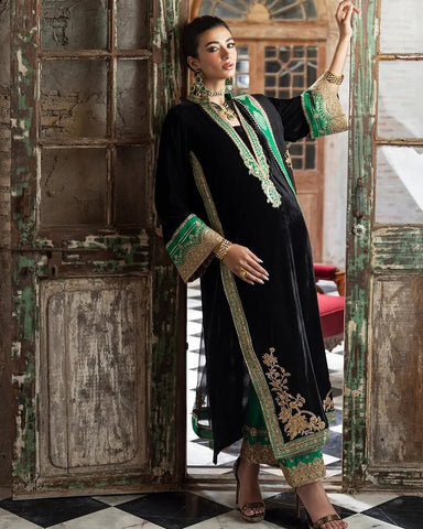 Zainab Chottani Black Velvet Collection