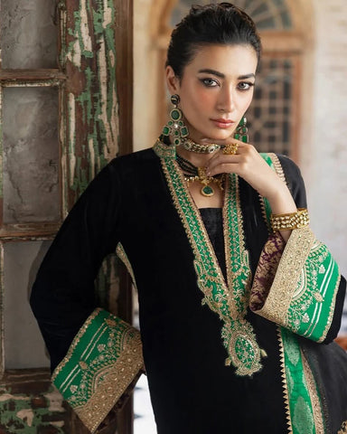 Zainab Chottani Black Velvet Collection