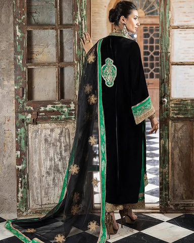 Zainab Chottani Black Velvet Collection