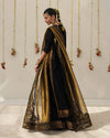 DYOT NEW JET BLACK SILK PARTY WEAR FZZZ-101