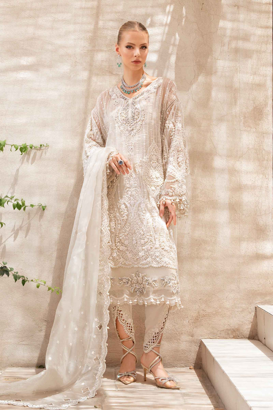 Maria.B Bridals Luxury Embroidered Chiffon Collection