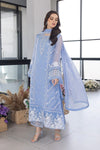 AZURE NEW SKY BLUE ORGANZA FORMAL WEAR