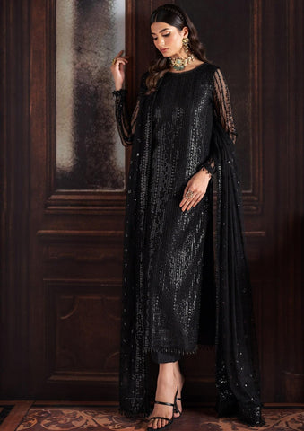 Zarif Black Formal Chiffon Collection