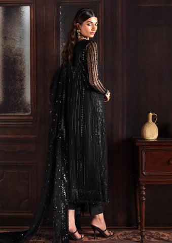 Zarif Black Formal Chiffon Collection