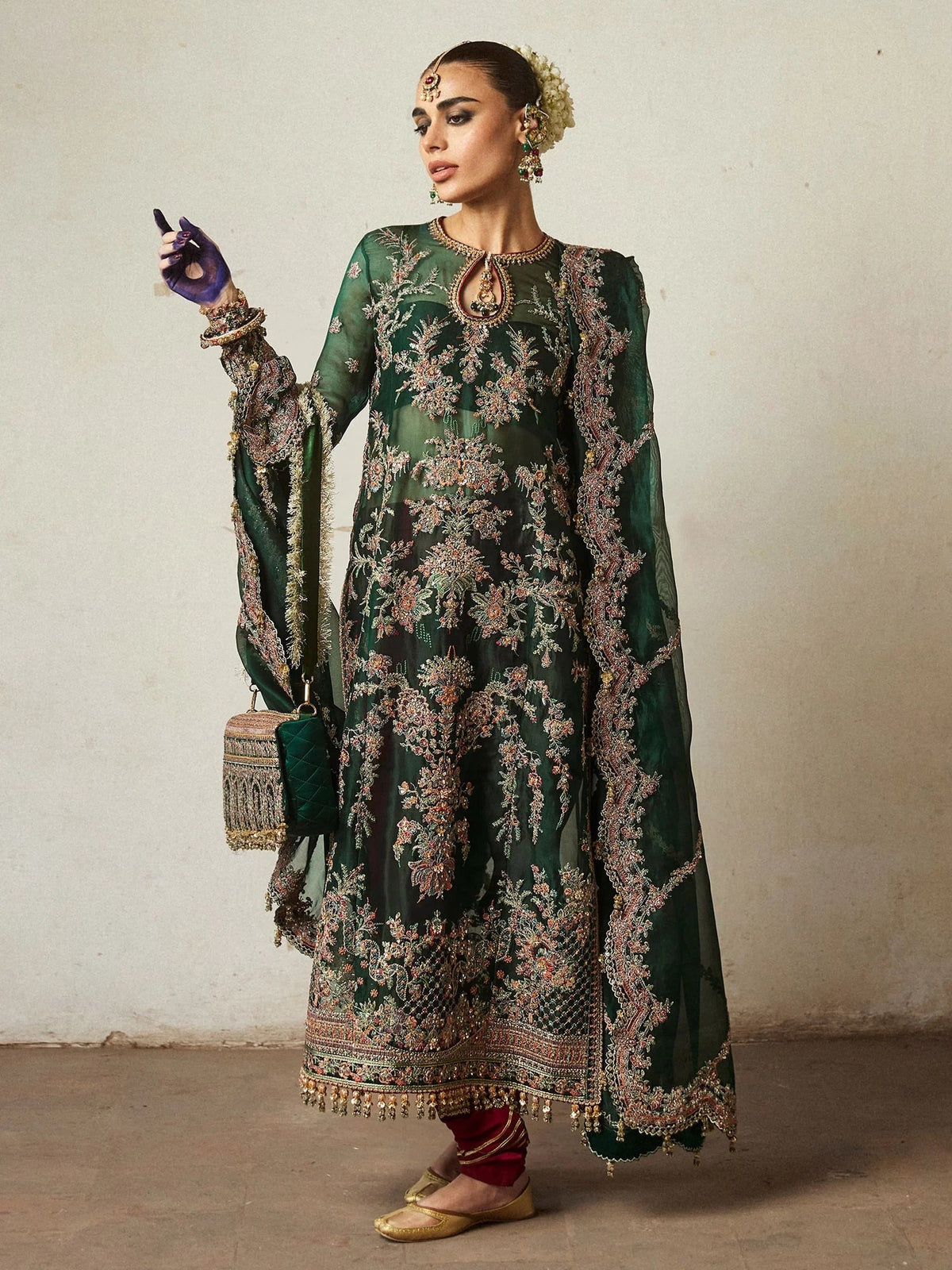 HUSSAIN REHAR NEW EXCLUSIVE NET DRESS
