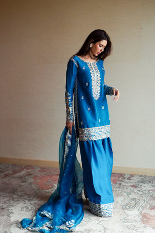ERUM KHAN NEW RAW SILK PARTY WEAR