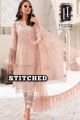 Maria.B Eid Luxury Lawn stitched EL-21-06-Nude Pink