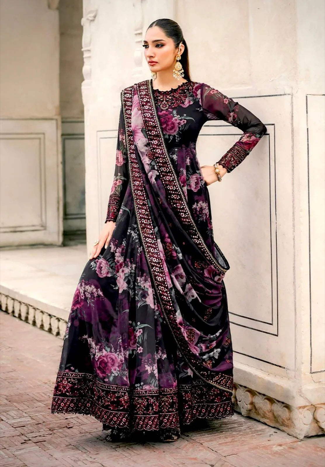 IZNIK NEW SILK PARTY WEAR FROCK