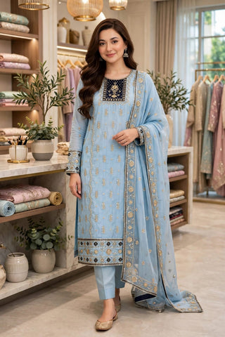 HADIZOUTFIT NEW SHEESHA SILK HAND MADE PARTY WEAR EBEZ- 269