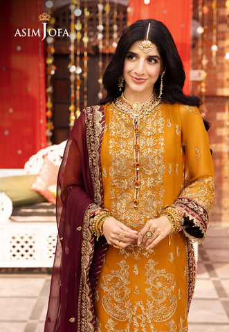 CHAMAK DHAMAK BY ASIM JOFA CHIFFON COLLECTION| UNSTITCHED MAYO DRESS|