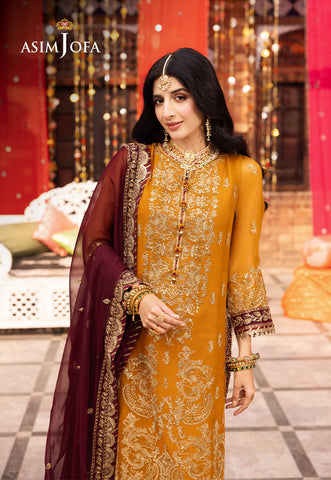 CHAMAK DHAMAK BY ASIM JOFA CHIFFON COLLECTION| UNSTITCHED MAYO DRESS|