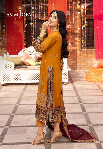 CHAMAK DHAMAK BY ASIM JOFA CHIFFON COLLECTION| UNSTITCHED MAYO DRESS|