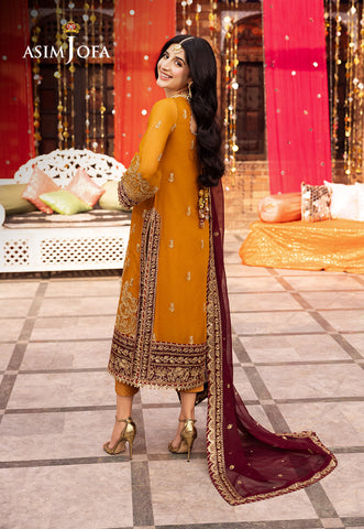 CHAMAK DHAMAK BY ASIM JOFA CHIFFON COLLECTION| UNSTITCHED MAYO DRESS|