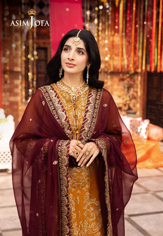 CHAMAK DHAMAK BY ASIM JOFA CHIFFON COLLECTION| UNSTITCHED MAYO DRESS|