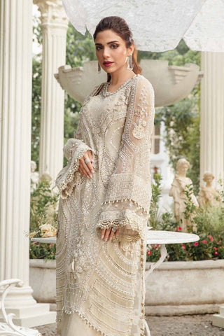 Maria.B Unstitched Embroidered Luxury Chiffon 3Pc Suit MPC-24-104