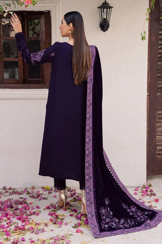 NUREH NEW PURPLE VELVET PARTY WEAR