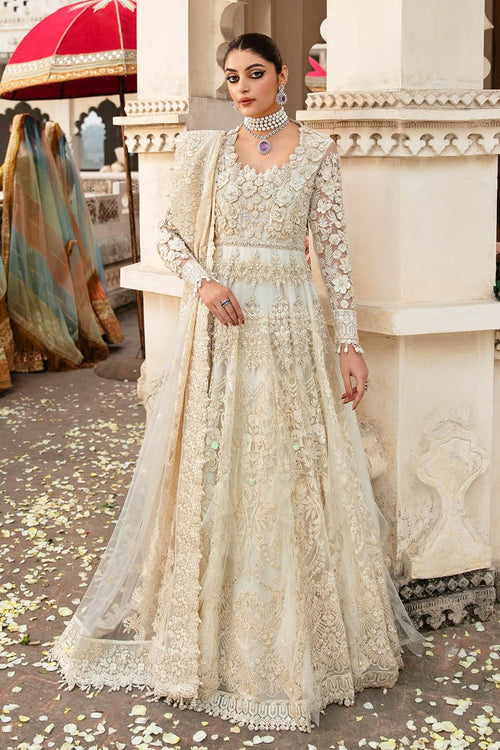 NAMEERA BY FAROOQ WHITE NET BRIDAL MAXI