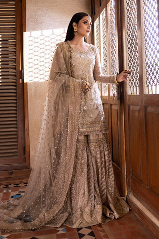 NAMEERA BY FAROOQ NEW BRIDAL T-PINK GHARARA