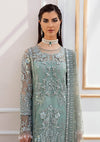 IMROZIA NEW MINT NET PARTY WEAR GHARARA
