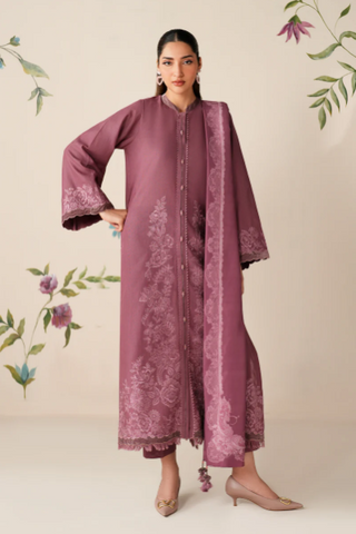 BAROQUE NEW PINK KHADDAR PARTY WEAR