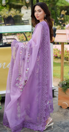 ANEELAS NEW LILAC ORGANZA PARTY WEAR