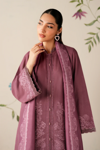 BAROQUE NEW PINK KHADDAR PARTY WEAR