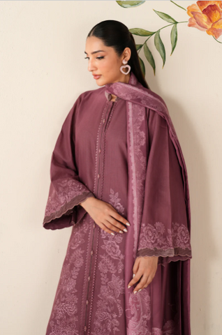 BAROQUE NEW PINK KHADDAR PARTY WEAR