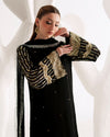 HADIZOUTFIT NEW BLACK CHIFFON PARTY WEAR CDZZ-141