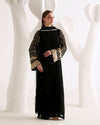 HADIZOUTFIT NEW BLACK CHIFFON PARTY WEAR CDZZ-141