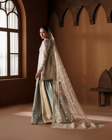 BAROQUE NEW CHIFFON PARTY WEAR SHARARA GBEZ-180