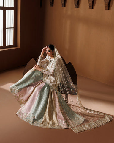 BAROQUE NEW CHIFFON PARTY WEAR SHARARA GBEZ-180