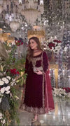 ANEELAS NEW VELVET PARTY WEAR EFZZ-5027