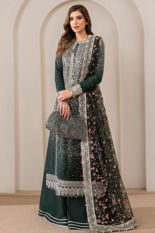 Jazmin Wedding Formal Embroidered Raw Silk Unstitched 3Pc Suit UR-7014