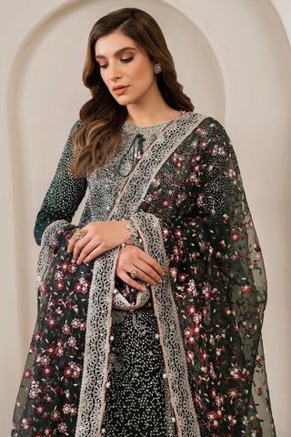 Jazmin Wedding Formal Embroidered Raw Silk Unstitched 3Pc Suit UR-7014