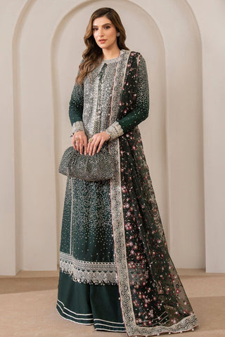 Jazmin Wedding Formal Embroidered Raw Silk Unstitched 3Pc Suit UR-7014