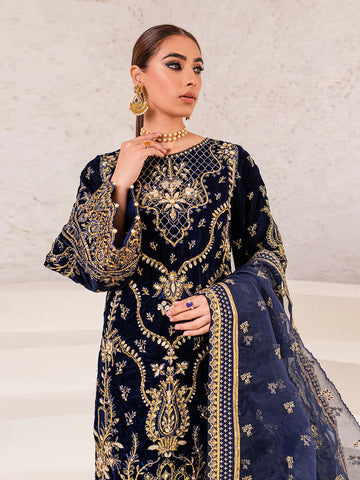 Gulaal Embroidered Velvet Suit - Unstitched 3 Piece - INSIYAH 03