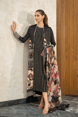 Lulusar Luxury Chiffon Hand Embroidered Collection Yuguz Dress