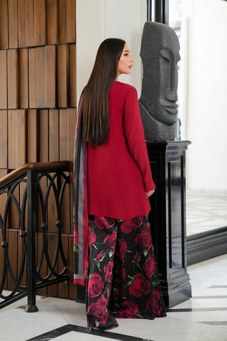 LULUSAR NEW RED RAWSILK DRESS