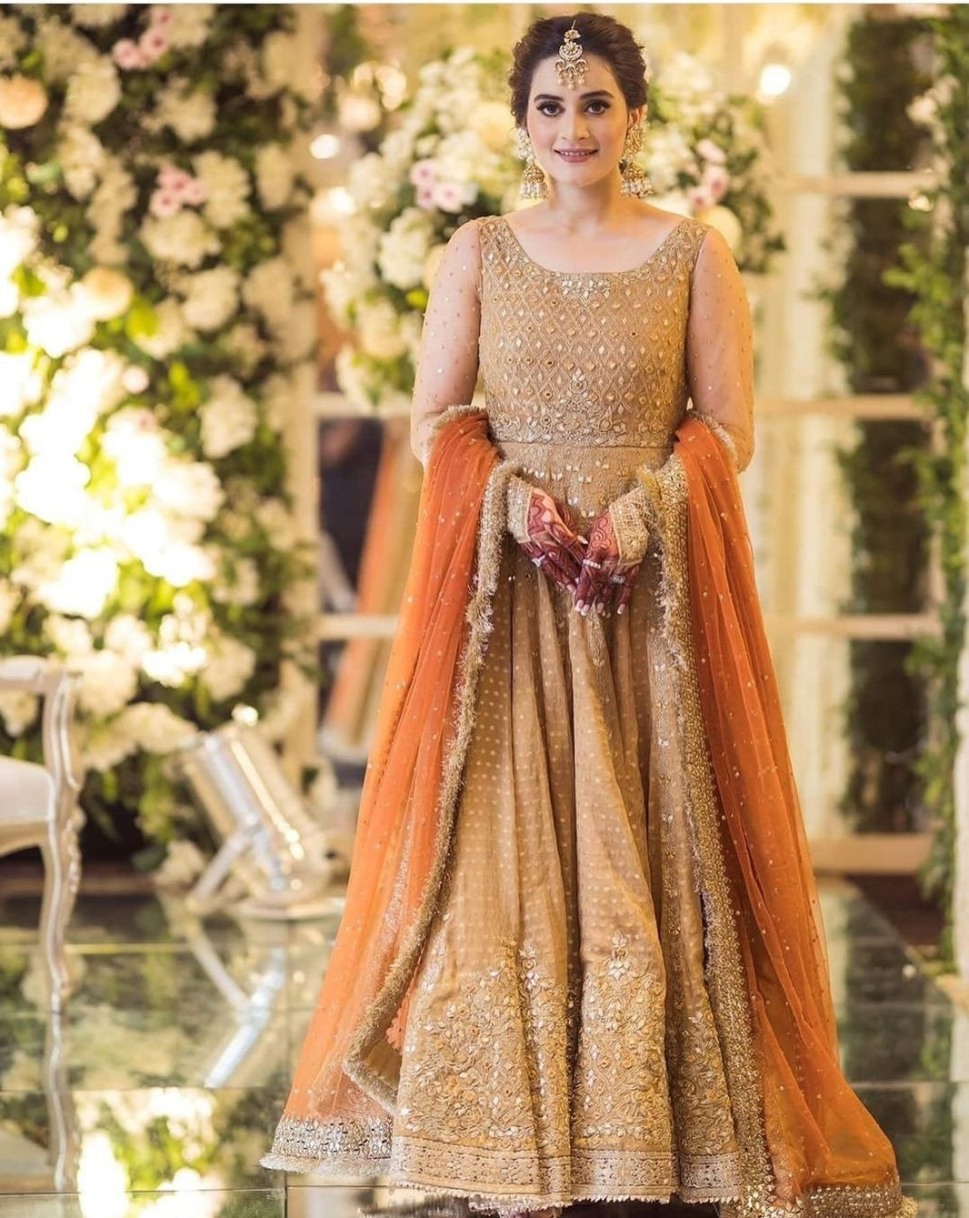 white christmas dresses AIMAN KHAN NEW BRIDAL MAXI – Shanzay Outfit main image 1