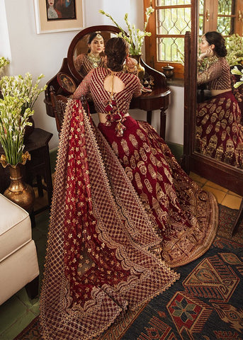 Afrozeh Maroon Exclusive Net