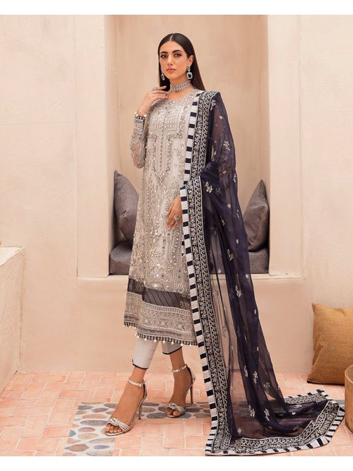 GULAL NEW OFFWHITE NET PARTY WEAR