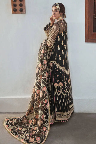 Zarlish By Mohsin Naveed Ranjha Black Organza Dress