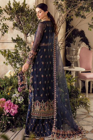 Afrozeh Blue Exclusive Collection Chiffon