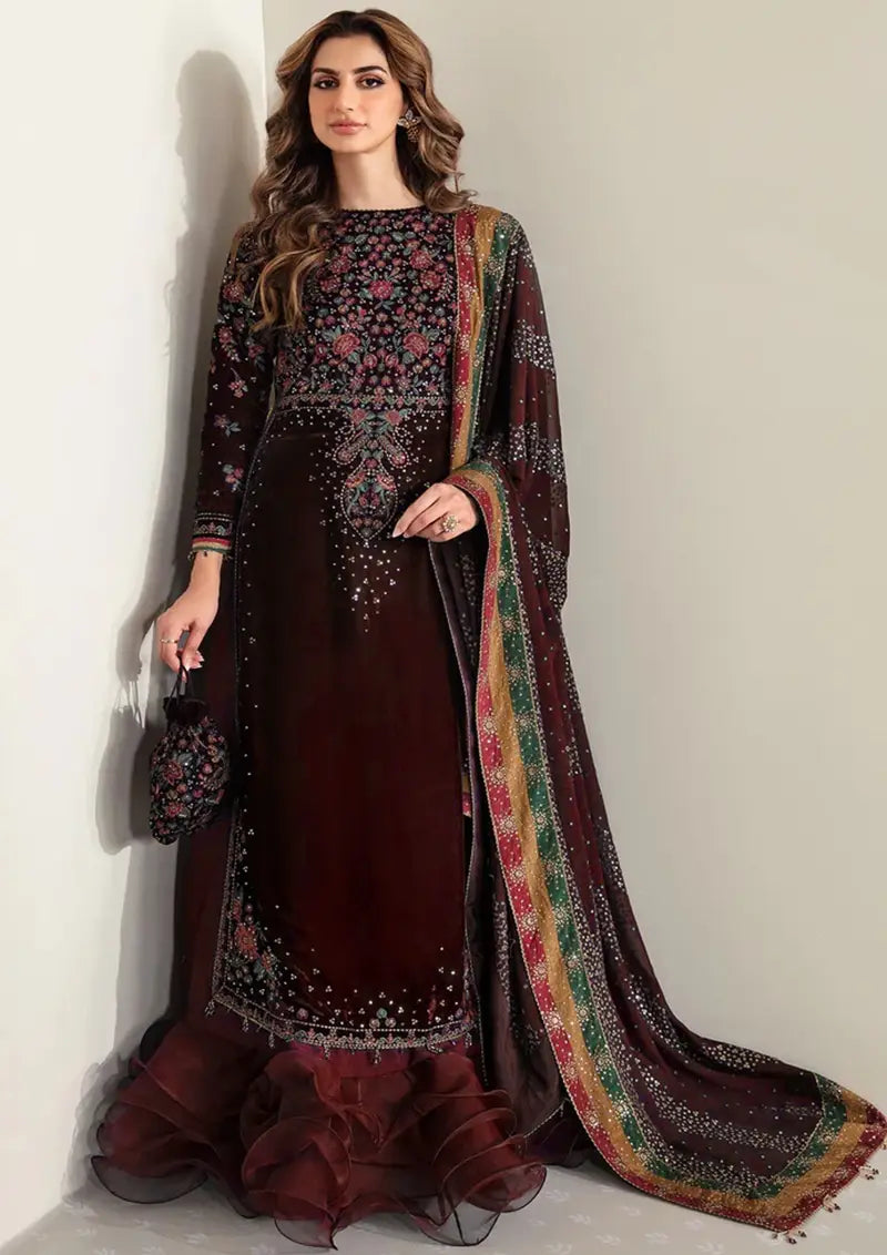 Jazmin Maroon Formal Collection Velvet Replica