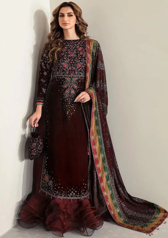 Jazmin Maroon Formal Collection Velvet Replica