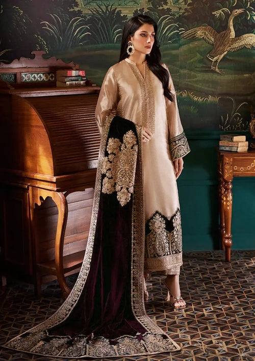 ZAINAB CHOTTANI NEW SKIN BROCADE FORMAL WEAR